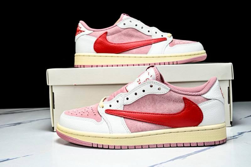 Travis Scott x Air Jordan 1 Low OG Shy Pink