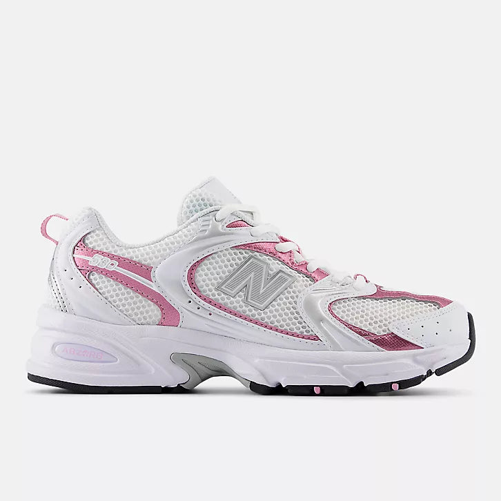 530 White with pink sugar and silver metallic